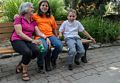 Joyce, Mirada, and Matthew taking a break.<br />July 13, 2015 - Aquarium in Mystic, Connecticut.