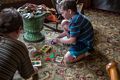 Matthew playing Twiddly-Winks.<br />July 14, 2015 - Biliings Farm and Museum in Woodstock, Vermont.