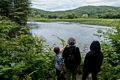 Matthew, Joyce, and Miranda at the Ottauquechee River.<br />July 15, 2015 - Vermont Institute of Natural Science, Quechee, Vermont.