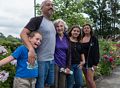 Matthew, Carl, Joyce, Miranda, and Holly.<br />On the Bridge of Flowers.<br />July 26, 2015 - Shelburne Falls, Massachusetts.