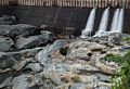 Site of glacial potholes (several are visible in this photo).<br />July 26, 2015 - Shelburne Falls, Massachusetts.