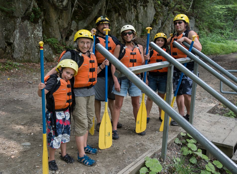 Matthew, Joyhce, Carl, Holly, Miranda, and Henry at the starting point.<br />Rafting on the Deerfield River.<br />July 27, 2015 - Charlemont, Massachusetts.