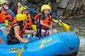 Egils, Miranda, Joyce, and Matthew in level 3 rapids.<br />Photo by  Bob Story Photography.<br />Rafting on the Deerfield River.<br />July 27, 2015 - Charlemont, Vermont