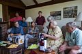 Juris, Jeff, Eriks, Nancy, Marc, Joyce, Edite, and Uldis.<br />Celebrating Edite's 70th birthday.<br />Aug. 8, 2015 - At Uldis and Edite's in Manchester by the Sea, Massachusetts.