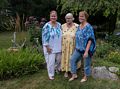 Laila, Edite, and Krista.<br />Celebrating Edite's 70th birthday.<br />Aug. 8, 2015 - At Uldis and Edite's in Manchester by the Sea, Massachusetts.