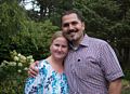 Laila and Hanafi (surprise visit).<br />Celebrating Edite's 70th birthday.<br />Aug. 8, 2015 - At Uldis and Edite's in Manchester by the Sea, Massachusetts.