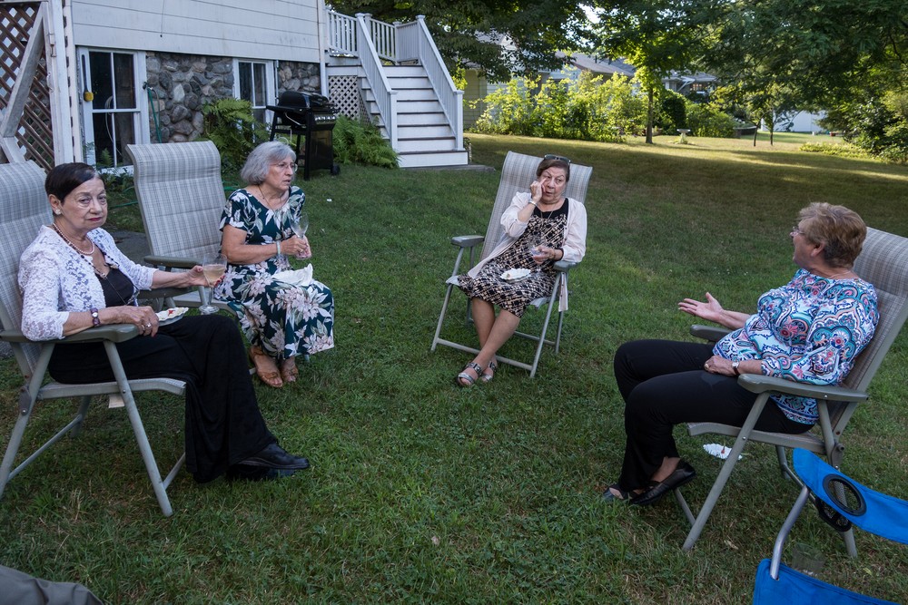 Carol, Joyce, Ana, and Ginny.<br />Aug. 21, 2015 - At Karen's in Wakefield, Massachusetts.