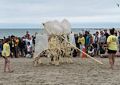 One of Theo Jansen's Strandbeests.<br />Aug. 22, 2015 - Cranes Beach, Ipswich, Massachusetts.