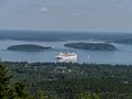 View from Cadillac North Ridge Trail towards Bar Harbor.<br />Sept. 16, 2015 - Acadia National Park, Mt. Desert Island, Maine.