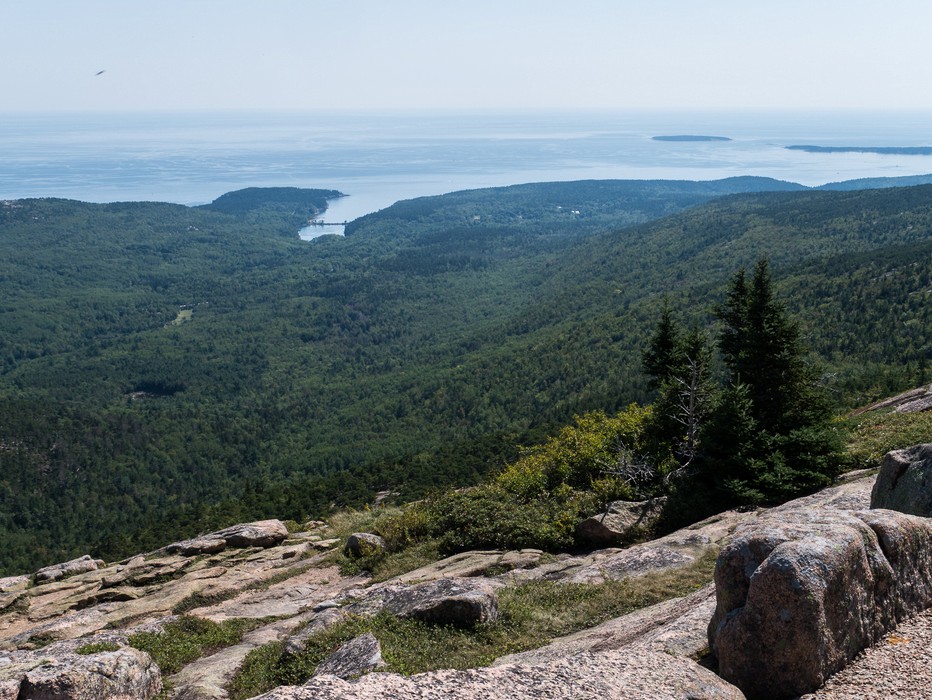 Otter Point and Otter Cove.<br />Sept. 16, 2015 - Atop Cadillac Mountain, Acadia National Park, Maine.