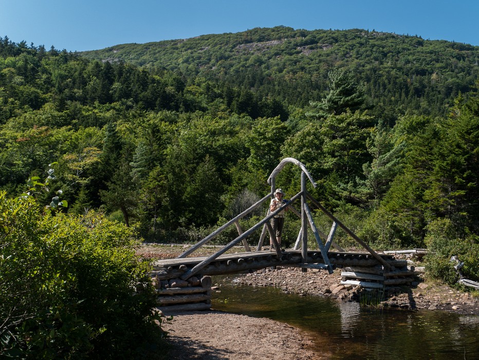 Joyce on Jordan Pond Path.<br />Sept. 17, 2015 - Acadia National Park, Mt. Desert Island, Maine.