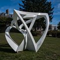 Waldo Evan Jespersen: "Two Tetrahedrons".<br />Sep. 26, 2015 - Pingree School, Hamilton, Massachusetts