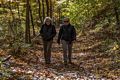 Joyce and Baiba on the Red Trail.<br />Oct. 30, 2015 - Lake Roland Park, Towson, Maryland.