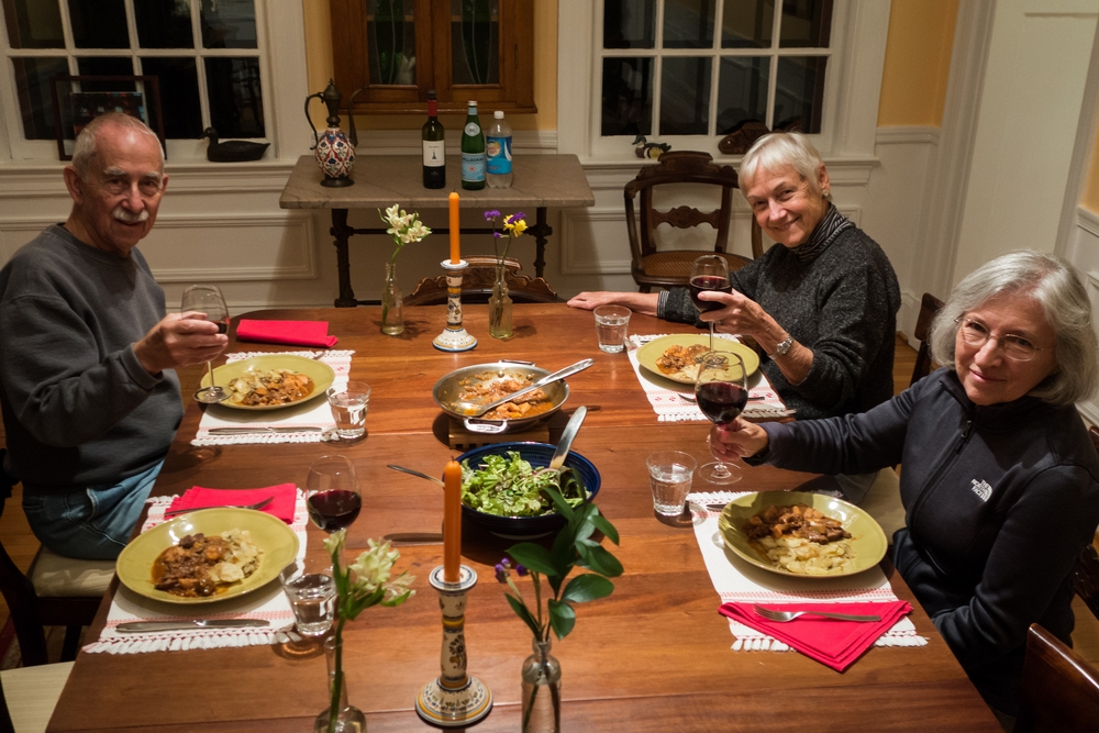 Ronnie, Baiba, and Joyce.<br />Oct. 31, 2015 - At Ron and Baiba's in Baltimore, Maryland.
