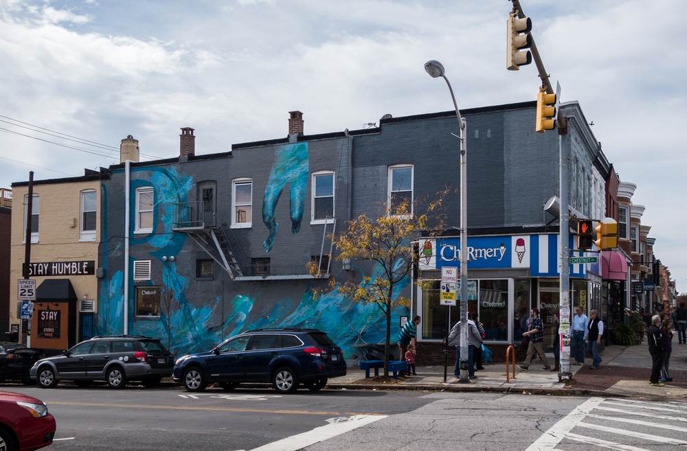 Charmery ice cream parlor.<br />On 36th and Chestnut.<br />Nov. 1, 2015 - Baltimore, Maryland.