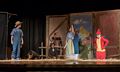 Chet as Uncle Homer, Emma as Aunt Edith, Darryl as Lurvy, Jacob the rooster, and other farm animals.<br />A performance of 'Charlotte's Web' at the Miscoe Hill Middle School.