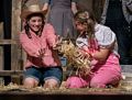 Fern and Wilbur at play.<br />A performance of 'Charlotte's Web' at the Miscoe Hill Middle School.