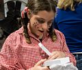 A pendant for the actress.<br />A performance of 'Charlotte's Web' at the Miscoe Hill Middle School.