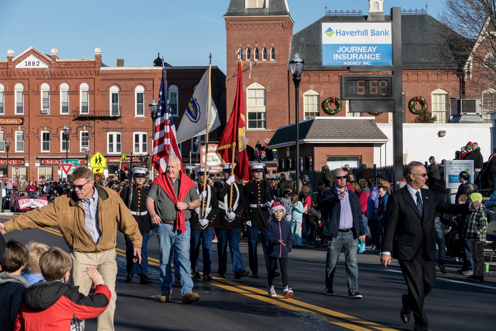 Santa Parade on a balmy December Sunday.<br />Dec. 6, 2015 - Merrimac, Massachusetts.