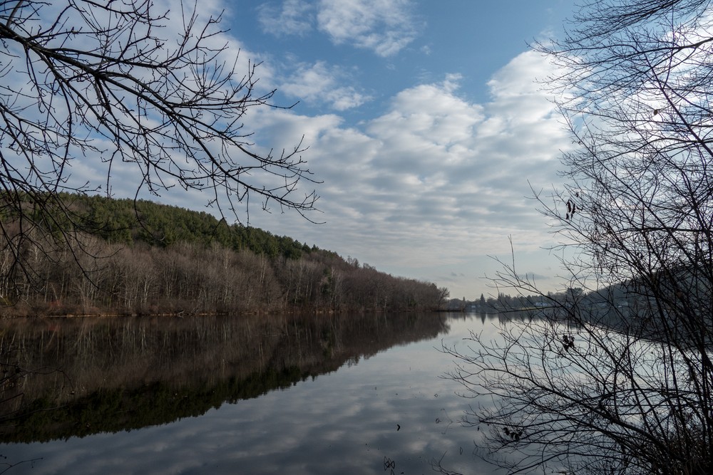 Lake Gardner.<br />Powwow River Conservation Area.<br />Dec. 10, 2015 - Amesbury, Massachusetts.