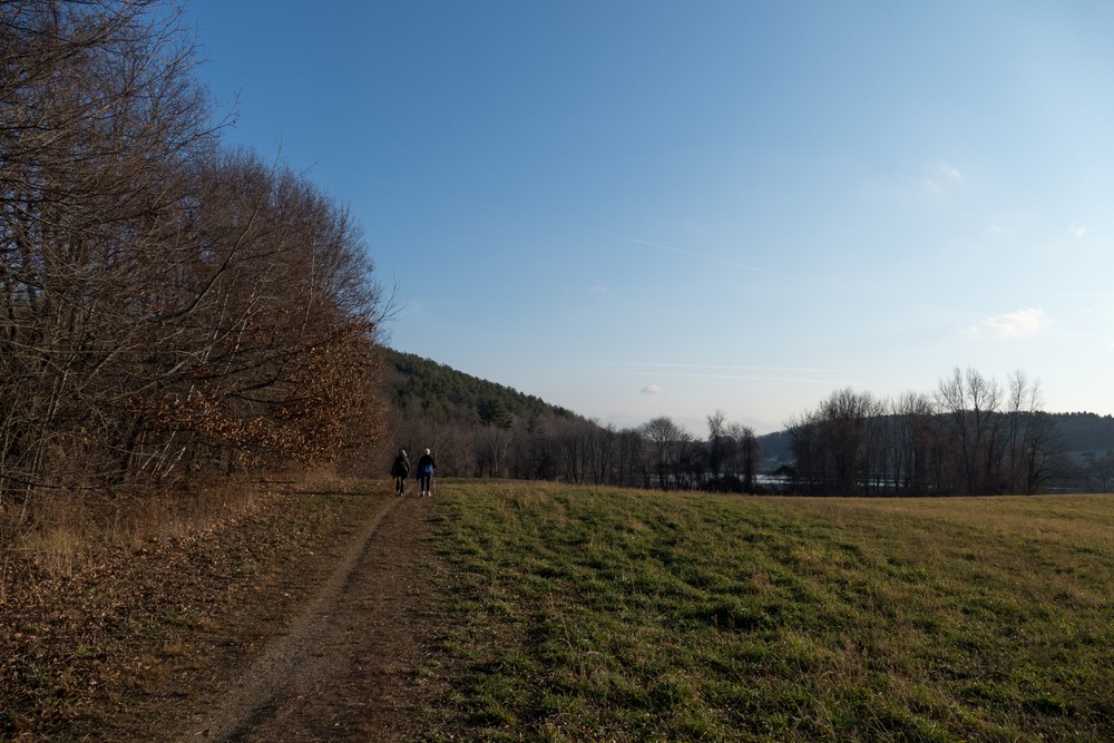 Joyce and Deb.<br />Powwow River Conservation Area.<br />Dec. 10, 2015 - Amesbury, Massachusetts.