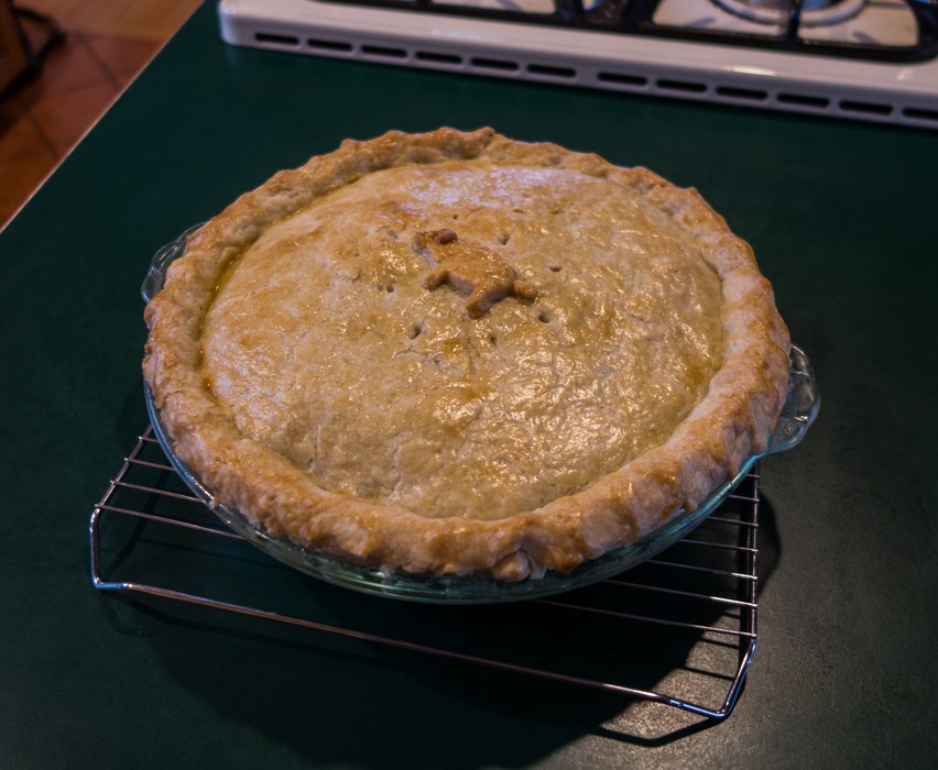 Joyce's pork pie for Paul, who just had back surgery.<br />Dec. 21, 2015 - At home in Merrimac, Massachusetts.