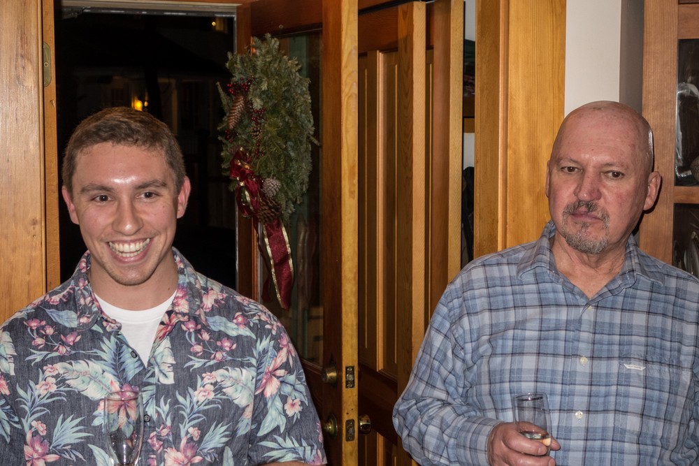 Michael and Tom.<br />Dec. 24, 2015 - Christmas eve at home in Merrimac, Massachusetts.