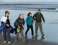 Deb, Joyce, Melody and Sati on a balmy Christmas day.<br />Dec. 25, 2015 - Parker River National Wildlife Refuge, Plum Island, Massachusetts.