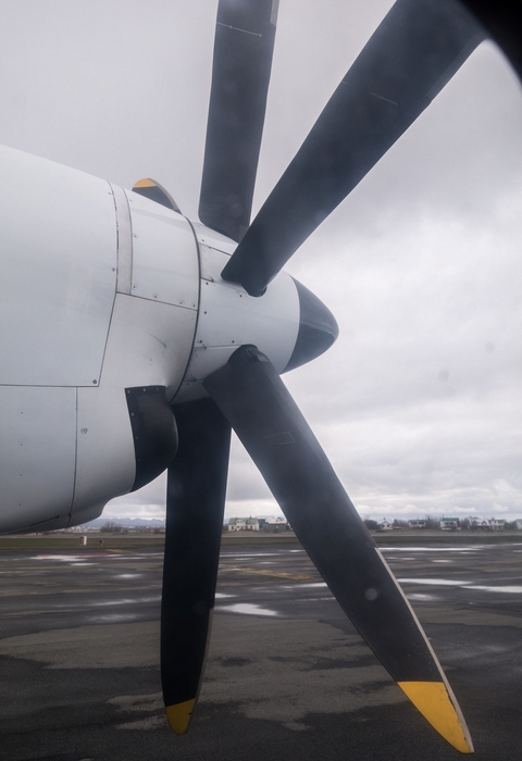 About to take off for Akureyri.<br />May 24, 2015 - At the Reykjavik airport, Iceland.