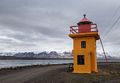 Lighthouse.<br />May 25, 2015 - Svalbarsstrnd, Iceland