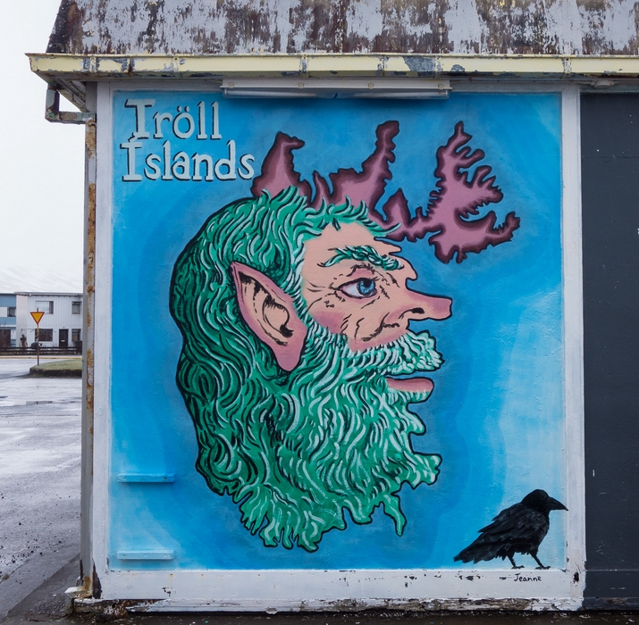 An interesting way to depict the map of Iceland.<br />May 27, 2015 - Town of lafsfjrur, Iceland.