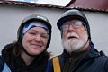 A selfie: Dagbjrt and Egils.<br />Horseback riding with Plar Hestar.<br />May 30, 2015 - Grtubakki, Iceland.