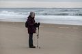 Joyce.<br />A walk on the beach with Joyce and Deb.<br />Jan. 17, 2016 - Parker River National Wildlife Refuge, Plum Island, Massachusetts.