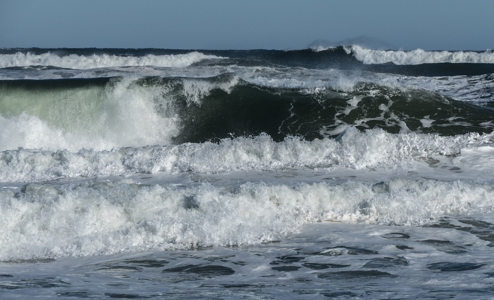 Surf after the storm.<br />Jan. 24, 2016 - Parker River National Wildlife Refuge, Plum Island, Massachusetts.