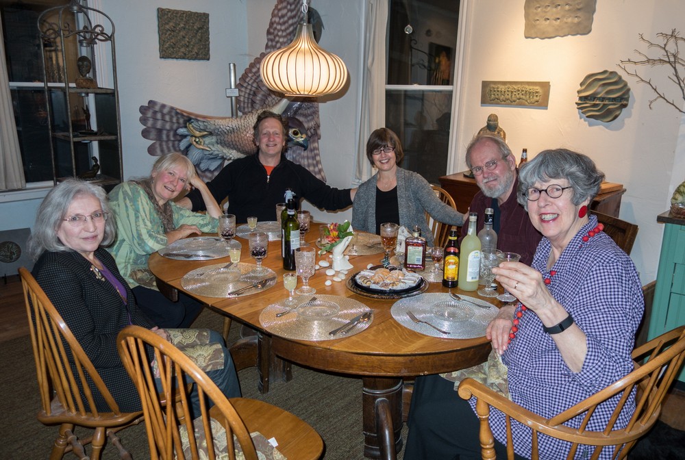 Joyce, Nancy, David, Deb, Jeff, and Lindley.<br />Jan. 31, 2016 - At Jeff and Lindley's in Newburyport, Massachusetts.