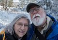Selfie of Joyce and Egils.<br />Day after a snowstorm.<br />Feb. 6, 2016 - Maudslay State Park, Newburyport, Massachusetts.