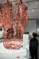 Matthew contemplating the size of a whale's heart.<br />Feb. 14, 2016 - At the Peabody Essex Museum in Salem, Massachusetts.
