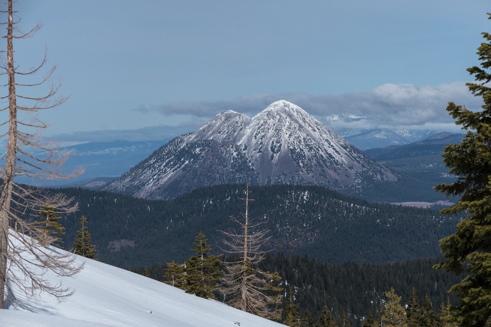 Black Butte.<br />Feb. 20, 2016 - Castle Lake, Northern California.