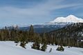 Black Butte and Mt. Shasta.<br />Feb. 20, 2016 - Castle Lake, Northern California.