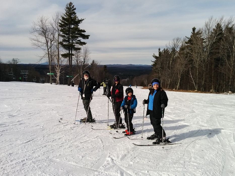 Egils, Holly, Matthew, and Miranda.<br />March 5, 2016 - Mount Wachusett Ski Area, Massachusetts.