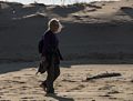 Joyce enjoying the 70 degree weather.<br />March 9, 2016 - Parker River National Wildlife Refuge, Plum Island, Massachusetts.