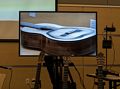 Demonstration of guitar resonances.<br />Presentation by Oscar on science, math, and music.<br />March 9, 2016 - Northern Essex Community College, Haverhill, Massachusetts.