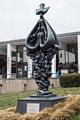 'Between Heaven and Earth', sculpture by Jacques Lipchitz in the grounds of the public library.<br />March 23, 2016 - Hasting-On-Hudson, New York.