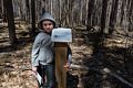 Matthew on top of the highest point in Merrimac.<br />A walk with Matthew.<br />April 20, 2016 - Town Forest, Merrimac, Massachusetts.
