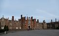 Stephanie, Joyce, and Rob at the main entrance (closed at this time).<br />May 21, 2016 - Hampton Court Palace grounds, East Molesey, Surrey, England.