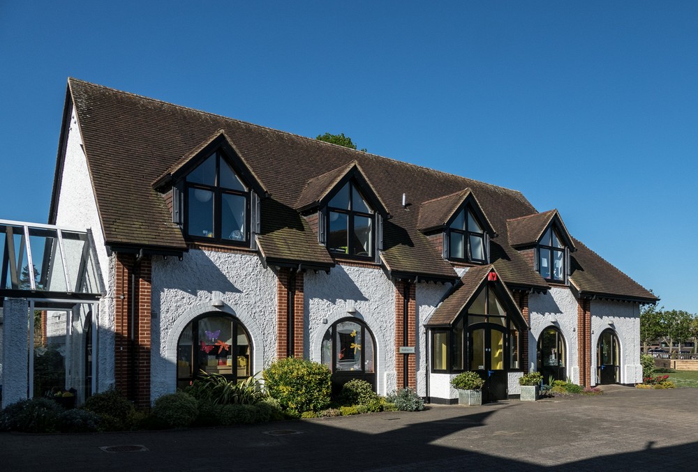 The Kindergarten building.<br />ACS International School.<br />May 23, 2016 - Cobham, Surray, England.