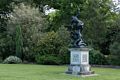 Bronze by Ivor Abrahams, a copy of Giambolgna's 'Rape of the Sabines'.<br />The original is in Florence.<br />May 23, 2016 - Painshill Park, Cobham, Surrey, England.