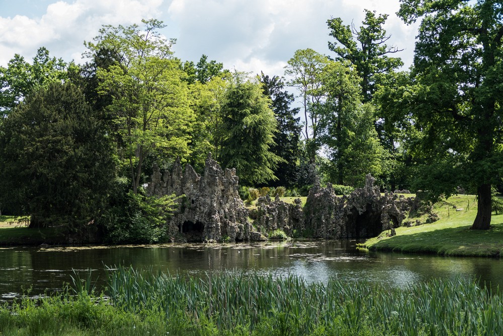 The artificial Grotto.<br />May 23, 2016 - Painshill Park, Cobham, Surrey, England.