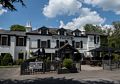 The restaurant and pub at the Premier Inn, our home for the week.<br />May 23, 2016 - Cobham, Surrey, England.