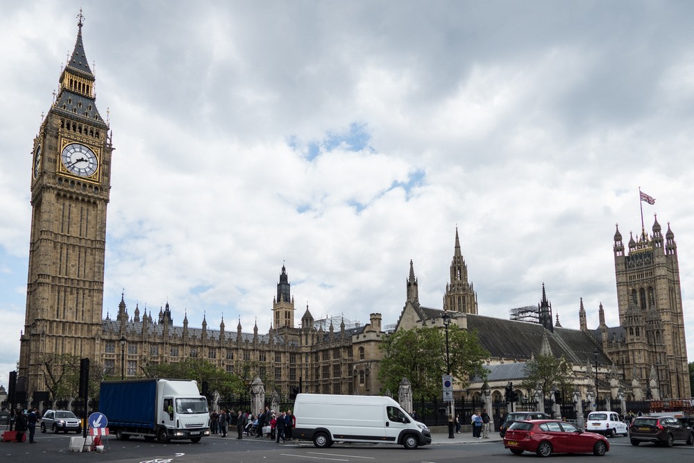 The Parliament building (Westminster Palace) with Big Ben.<br />May 24, 2016 - London, UK.